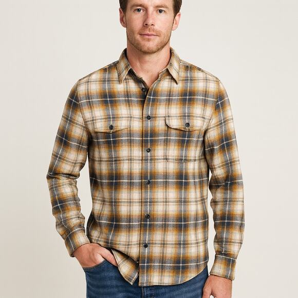 United by Blue Yellow Plaid Button Down - Size XL - Picture 3 of 6